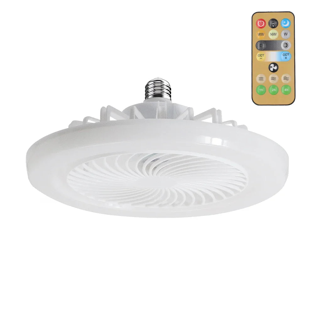 Ventilador de Techo LED con Luz y Control Remoto